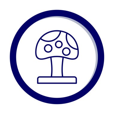 Mushroom icon, vector illustration simple design