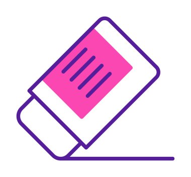 silgi simgesi, vektör illüstrasyonu basit tasarım