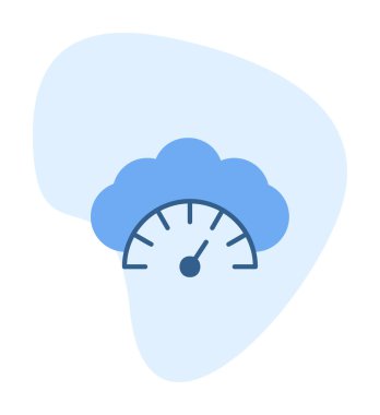  Gösterge düz simgesi, vektör illüstrasyonu 