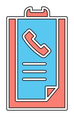 Basit Arama Listesi Geçmişi simgesi, vektör illüstrasyonu