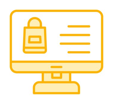 ekran simgesi, vektör illüstrasyonunu izle