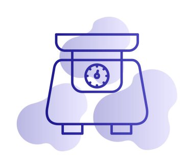 ölçekli düz simge, vektör illüstrasyonu