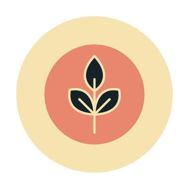 Yaprak logosu tasarımının vektör çizimi. Ekoloji kavramı 