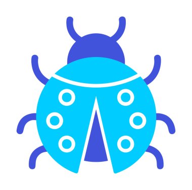  Basit grafik düz uğur böceği tasarımı