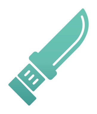 Beyaz arka plan üzerinde izole bıçak simge vektör  