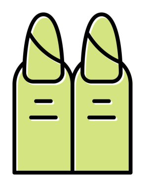 iki çivi web simgesi, vektör illüstrasyonu 