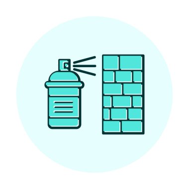 Graffiti web simgesi, vektör illüstrasyonu 