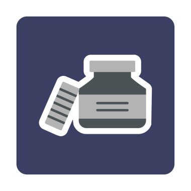 vector illustration of Ink jar icon 