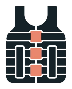 Emanet yelek kutsal kişilerin resmi, vektör çizim 