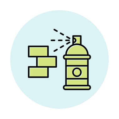 Graffiti web simgesi, vektör illüstrasyonu 