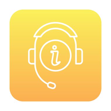 Bilgi web simgesi, vektör illüstrasyonunu sunar