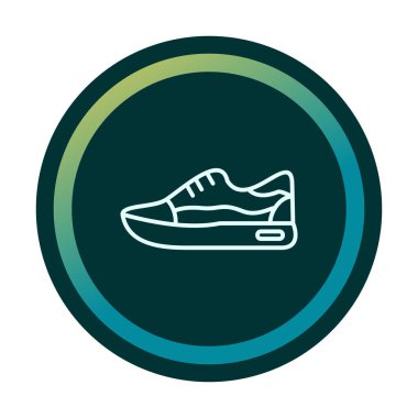 Ayakkabı sporu tasarımı vektör çizimi 