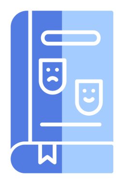 Çizgi Roman simgesi, vektör illüstrasyonu  