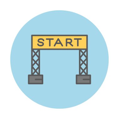 satır simge vektör çizim başlatmak