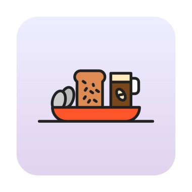 Basit konuşma balonu simgesi, vektör illüstrasyonu