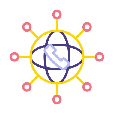 düz ağ simgesi vektörü. izole vektör sembolü 