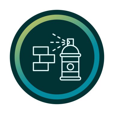 Graffiti web simgesi, vektör illüstrasyonu 