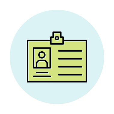 Üyelik Kartı simgesinin vektör illüstrasyonu