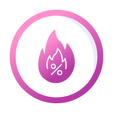 Sıcak Satış simgesiyle basit bir düz ateş 