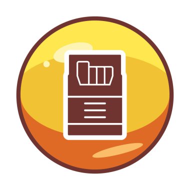 sigara kutusu ikon vektörü. izole resim