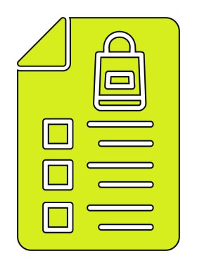 Alışveriş listesi simgesini, illüstrasyon vektör 