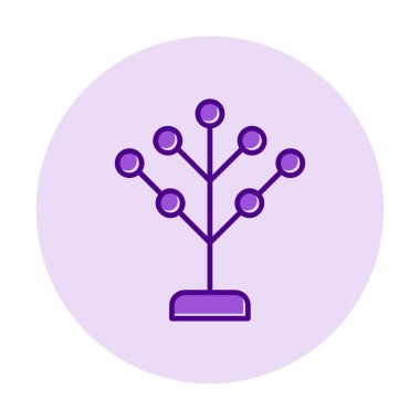 Basit filogenetik simge, vektör illüstrasyonu