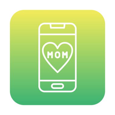 akıllı telefon simgesi, vektör illüstrasyonu basit tasarım