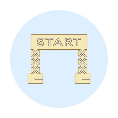 satır simge vektör çizim başlatmak