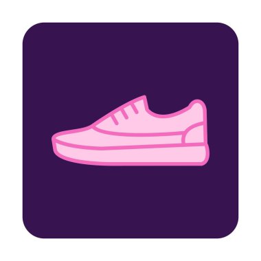 spor ayakkabı ikonu vektör illüstrasyonu 