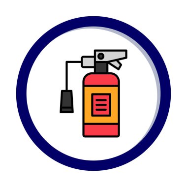 Yangın söndürme simgesinin vektör çizimi                            