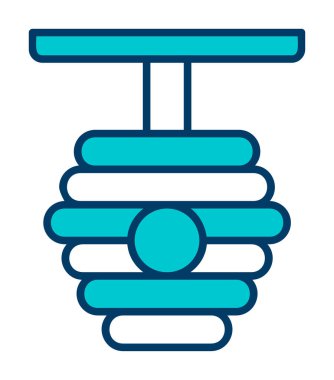 Arı kovanı simgesi vektör illüstrasyonu