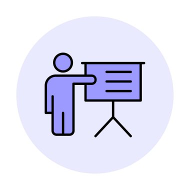 Basit düz eğitim ikonu vektör illüstrasyon tasarımı