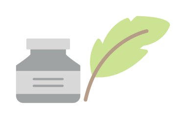 Quill ve Ink vektör simgesi