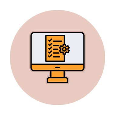 Proje Yönetimi simge vektör çizim