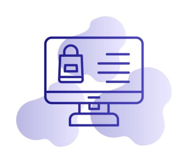 ekran simgesi, vektör illüstrasyonunu izle