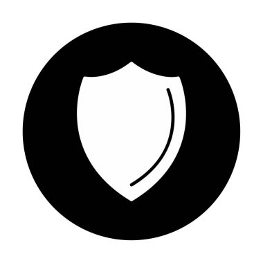 Kalkan yassı ikon vektör çizimi