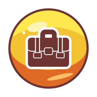 Çanta. Web simgesi basit illüstrasyon  