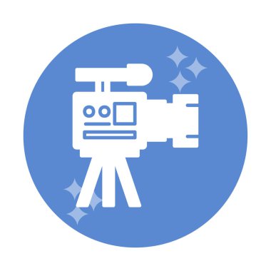 düz basit kamera simgesi vektör illüstrasyon tasarımı