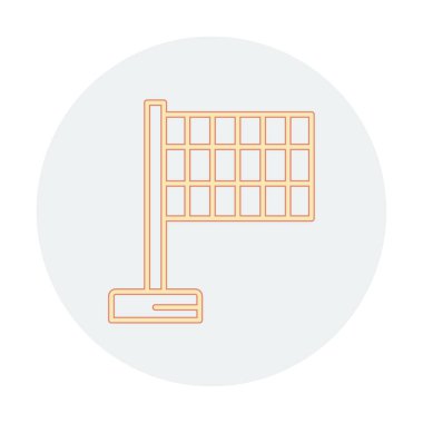 bayrak simgesi, vektör illüstrasyonu basit tasarım