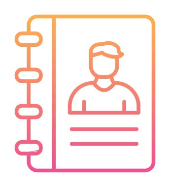 kitap simgesini başvurun, illüstrasyon vektör 