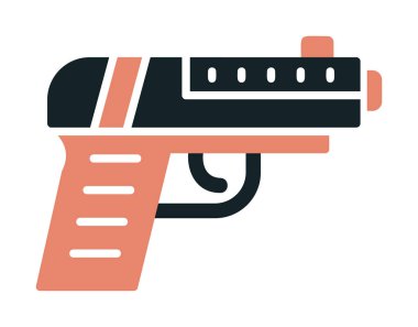 Silah. Web simgesi basit illüstrasyon