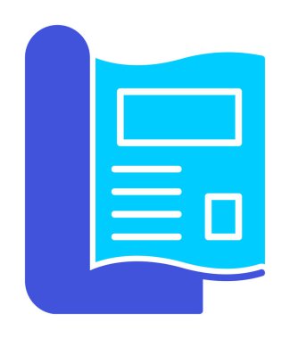 dergi simgesi, vektör illüstrasyonu basit tasarım