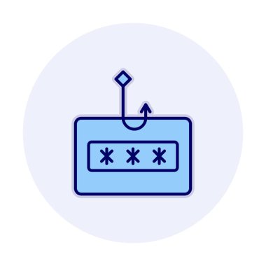 düz Phishing simgesi, düz tasarım illüstrasyon tasarımı