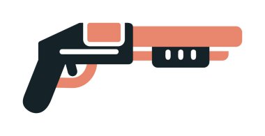 Pompalı düz simge, vektör illüstrasyonu