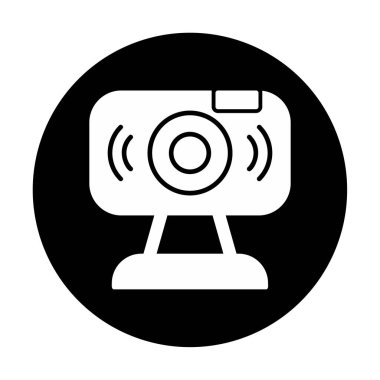 Web kamerası. Web simgesi basit illüstrasyon                   