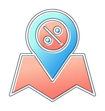 konum pin simgesi, vektör illüstrasyonu basit tasarım