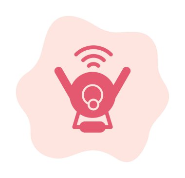 Web Kamerası modern simgesinin vektör illüstrasyonu           