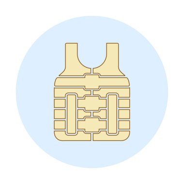 Emanet yelek kutsal kişilerin resmi, vektör çizim 