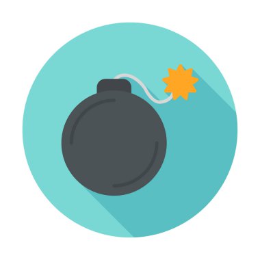 karikatür bombası, vektör illüstrasyonu