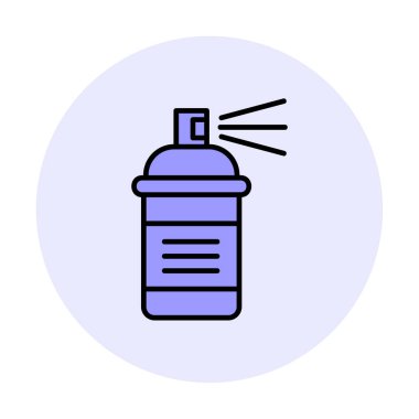 Boya spreyi simgesi, vektör illüstrasyonu 